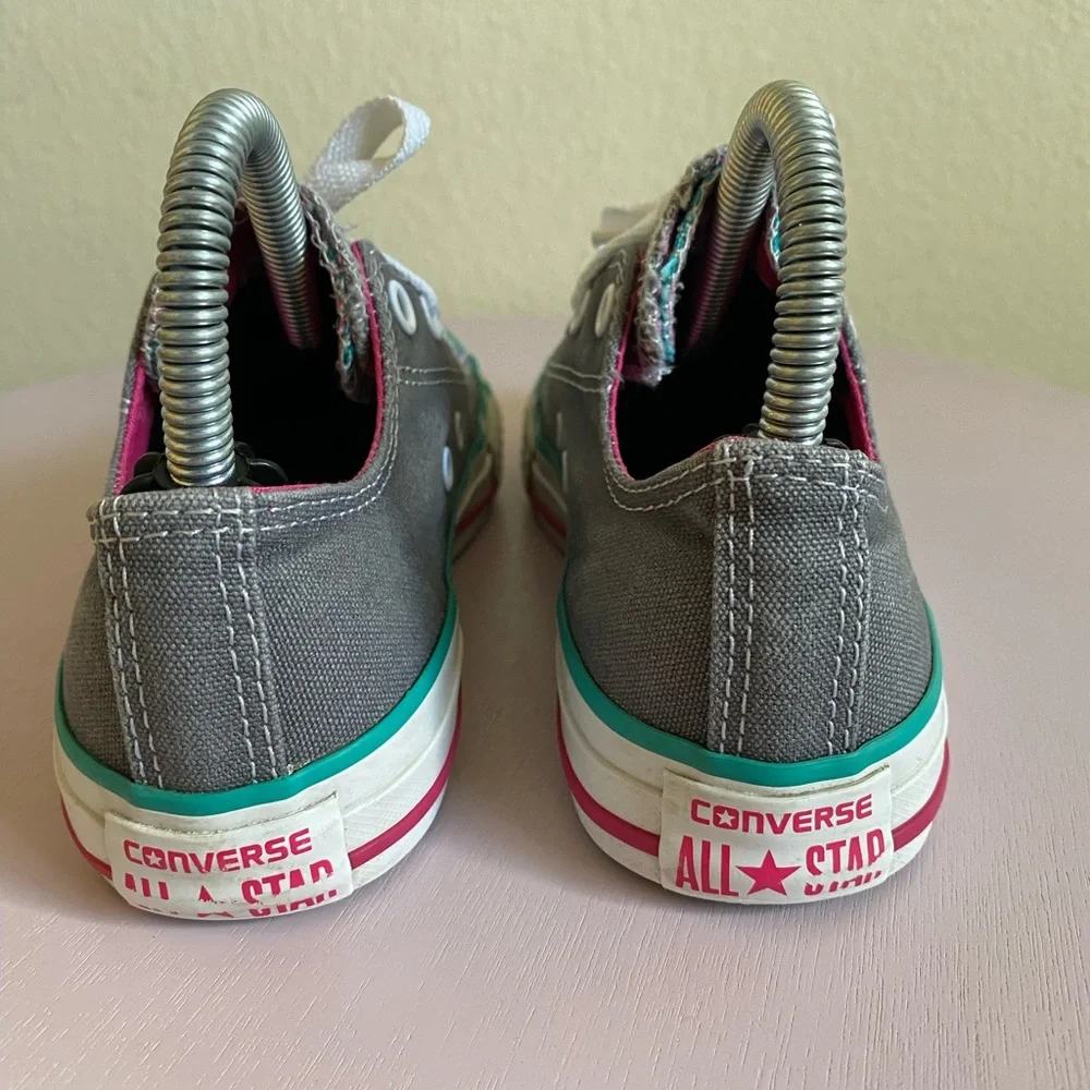 Converse Gray and Pink Little Kids size 1
